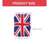 SOLUSTRE Guirlande de Fanions Union Jack Colorée pour Décoration Festive Drapeau Suspendu Réutilisable pour Bars et Événements