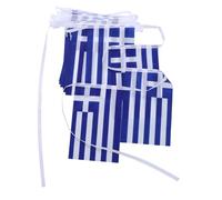 SOLUSTRE Guirlande Drapeaux Grèce Fanions Carrés pour Événements Décorations Intérieur Extérieur