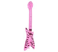 SOLUSTRE Guitare Gonflable Rose Instrument Rock pour Décorations Anniversaire Accessoires Festival Photo Props