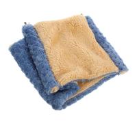 SOLUSTRE Hamac Chaud pour Chinchillas en Polyester et Bois, Confortable et Respirant, pour Cage d'animaux, Accessoire Pratique pour Petits Animaux Bleus