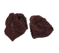 SOLUSTRE Housse D'accoudoir Élastique pour Chaise de Bureau et Gaming, Tissu Extensible Haute Élasticité, Lavable et Amovible, Lot de 2 Pièces Couleur Café, Style Bureau