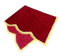 SOLUSTRE Housse de pour Piano Droit Couvre-clavier en Peluche Résistante Design Simple et Élégante Décoré Pampilles pour Usage Quotidien