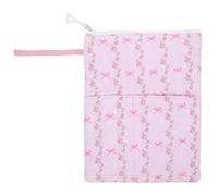 SOLUSTRE Housse de Protection Poche Avant Fermeture Éclair en Polyester avec Motif Floral Vintage Accès Facile et Protection la Poussière pour Cahiers A5 Lecture Voyages