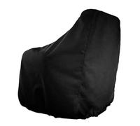 SOLUSTRE Housse de Siège Capitaine en Tissu Oxford Noir, Résistante à l'usure et Imperméable, Facile à Installer, Couverture de Protection Extérieure pour Yacht et Bateau