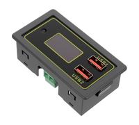 SOLUSTRE Indicateur de charge de batterie portable, voltmètre, outil de contrôle de batterie USB pour voiture, et voiturette de golf, écran LCD