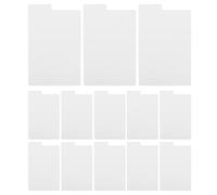 SOLUSTRE Intercalaires pour Disques Vinyles 13 Pièces 180X280 MM en Plastique Robuste Séparateurs Alphabétiques pour Classement de Bibliothèque et Albums Audio