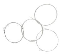 SOLUSTRE Jeu de Cordes Set de 8 Cordes pour Mandoline en Acier Argenté Faciles à Utiliser Améliore la Profondeur du Son pour Mandoline Allemande