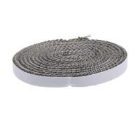 SOLUSTRE Joint Plat Autocollant pour Porte de Poêle à Corde de Résistante Haute Température Ruban Étanchéité Cheminée Remplacement Joint Insert Poêle Granulés