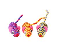 SOLUSTRE Jouets Souris pour Jouer et Renforcer Le Lien Entre Chatons et Propriétaires pour Chats Lot de 10 en Plastique et Fil, Interactifs et Ludiques Couleur Aléatoire Plusieurs Styles