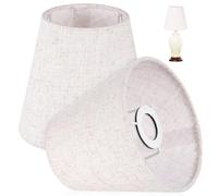 SOLUSTRE -jours Solide Lot de 2 en Tissu de Lampe Cadre pour Lampe de Table et Lustre pour Bureau et Étude