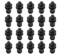 SOLUSTRE Kit de 20 Fixations en Plastique Noir pour Calandre de Haut-Parleur, Accessoires Polyvalents pour Grille Acoustique, pour Projets DIY Audio