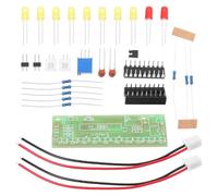 SOLUSTRE Kit de Soudure Électronique Vert en Plastique Indicateur de Niveau Audio, Accessoires pour Pratique de Soudage en École et Salle de Classe, 1 Set