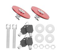 SOLUSTRE Kit de Verrouillage Capot Voiture Rapide avec Goupille Robuste Installation Facile Résistance Renforcée Prévention Ouverture Accidentelle pour Auto