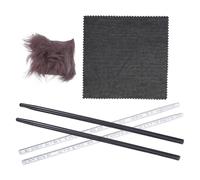 SOLUSTRE Kit D'expérimentation sur L'électricité Statique avec Bâton de Friction en Soie et Chiffon pour Cours de Sciences au Collège, Matériel Solide et Pédagogique