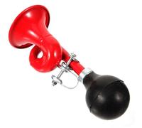 SOLUSTRE Klaxon de Vélo Manuel en Métal Son Puissant Design Escargot Rétro Couleur Rouge Compatible VTT et Vélo de Route pour Signalisation Sécurisée