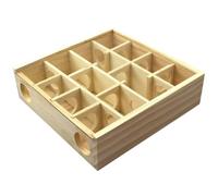 SOLUSTRE Labyrinthe Couleur Kaki en Bois pour Hamster et Petits Animaux, Jouet Amusant pour Exercices, Maintien de L'agilité Adapté aux Petits Animaux Domestiques