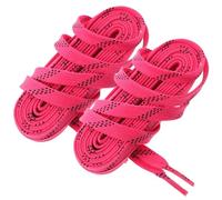 SOLUSTRE Lacets de Patins Cirés, 1 Paire, Polyester, pour Patins à Glace | Tissu Traité à Cire, Maintien Serré et Résistance à L’usure, pour Patins Rapides et Hockey Glace