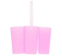 SOLUSTRE Lave-pinceaux Multifonction Rose en Plastique Poignée Intégrée, Design Trois-en-Un Détachable, pour Aquarelle et Acrylique en Petits Ateliers