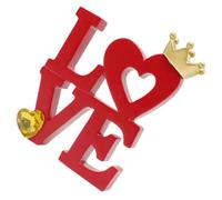 SOLUSTRE Lettre Découpée Signe Amour pour Saint-Valentin Décoration Murale Intérieure Alphabet Décoratif pour Maison Salon Mariage Cœur