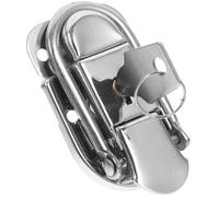 SOLUSTRE Loquet Métallique Argenté en Fer pour Valise et Container, Design à Bascule Polyvalent, pour Voyage Style Moderne et Finition Élégante