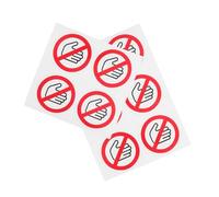 SOLUSTRE Lot De 10 Autocollants D'Avertissement « Ne Pas Toucher » Pour Climatisation Autocollants Haute Tension Autocollants Pour Poignées De Porte De Rechange Embouts De Cintre