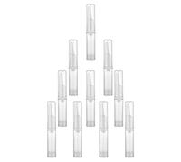 SOLUSTRE Lot de 10 Bouteilles de Sérum Yeux sans Air 5ml en Plastique Compactes et Rechargeables Voyage Vie Quotidienne