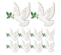 SOLUSTRE Lot de 10 Broches Paix Décoratives en Alliage Robuste avec Branche D'olivier, Épingles Légères pour Paquet et Vêtements, Accessoire Élégant pour Réunions Professionnelles