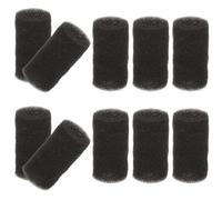 SOLUSTRE Lot de 10 Éponges Filtrantes Noires pour Aquarium, Préfiltre en Mousse Facile à Utiliser, Compatible Crevettes et Filtre D'entrée