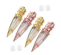 SOLUSTRE Lot de 10 Tubes Vides de Gloss à Lèvres 5 Ml Forme Radis Plastique Léger Rechargeable pour Maquillage Voyage Trousse 5 Rose Doré 5 Or