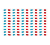 Solustre Lot de 100 Paires de Lunettes 3D en Carton pour Films vidéo Rouge et Cyan