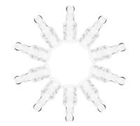 SOLUSTRE Lot de 12 Bouteilles d'eau Bénite en Verre 50 ML Rechargeables avec Design Croix, Format Portable Élégant pour Cérémonies Religieuses et Voyages Spirituels