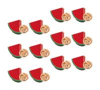 SOLUSTRE Lot de 12 Épingles Pastèque Cartoon en Alliage Léger, Design Unique et Coloré, Accessoires Confortables pour Chemises, Écharpes Lors de Sorties Décontractées