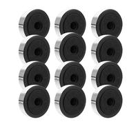 SOLUSTRE Lot de 12 Pieds Isolants pour Amplificateur en Plastique 48x15 Mm, Coussinets de Base Anti-Vibration pour Haut-Parleur HiFi, Accessoires Audio pour Isolation et Amélioration