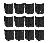 SOLUSTRE Lot de 12 Protections d'angle en Plastique pour Haut-parleurs, Protections renforcées Anti-Collision pour boîtes acoustiques, Usage en extérieur