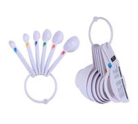 SOLUSTRE Lot de 13 Cuillères Doseuses et Pichets en Pp pour Contact Alimentaire Direct, Légers et Adaptés la Pâtisserie, Assortiment Pratique pour Mesurer Soda et Lait