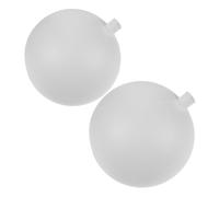 SOLUSTRE Lot De 2 Abat-Jour Décoratifs De Remplacement En Forme De Globe En Plastique Blanc Uniquement