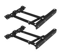 SOLUSTRE Lot de 2 Charnières à Ressort en Fer pour Table Pliante, Support Vertical Solide et Structure Robuste, pour Salon ou Chambre, Économie D'espace