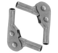 SOLUSTRE Lot de 2 Charnières Pliantes pour Canapé Réglage 3 Positions, en Métal Argenté, Support Solide et Gain de Place, pour Meubles Pliables