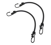 SOLUSTRE Lot de 2 Cordes Élastiques 40 CM avec Crochets en Polyester Sangles Multifonctions pour Fixation de Tentes Bagages et Activités de Plein Air Résistantes et Légères pour Camping