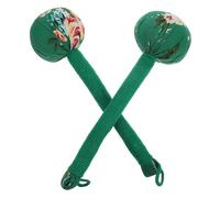 SOLUSTRE Lot de 2 Marteaux de Massage Manuel en Bois et Absinthe Cordon, Masseur Portable pour Dos et Cou, pour Bureau et Voyage, Relaxation Musculaire