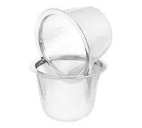 SOLUSTRE Lot de 2 Passoires à Thé en Acier Inoxydable Argenté Infuseurs à Thé Robustes en Vrac Filtre pour Maison et Bureau