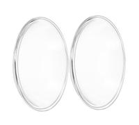 SOLUSTRE Lot de 2 Plateaux en Verre Transparent Chapeau pour Chauffe-Cire Parfumée, Plat de Remplacement pour Brûleur à Cire, Diffuseur D’huiles Essentielles et Aromathérapie, Usage