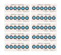 SOLUSTRE Lot de 20 cartes d'indicateur d'humidité en papier absorbant avec changement de couleur activé par l'eau et indicateur précis de l'humidité pour laboratoire et divers environnements