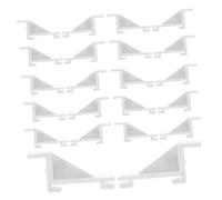 SOLUSTRE Lot De 20 Clips De Fixation En Plastique Pour Étagères De Réfrigérateur Clips Robustes Support D'étagère Accessoire De Congélateur Rangement Optimisé Compatible Divers Réfrigérateurs