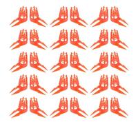 SOLUSTRE Lot de 30 Cages à Reines en Plastique Orange, Facile à Utiliser et Portable, pour Élevage et Protection des Cellules Royales en Apiculture