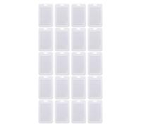SOLUSTRE Lot de 30 Porte-cartes Transparents à Clapet, Couverture Nominative Étudiante, Support de Rangement pour Cartes Bus, Porte-badge Protection Rigide pour Usage Scolaire