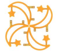 SOLUSTRE Lot de 4 Ampoules LED à Filament de Lune et Étoile, Décoratives pour Chambre, Silicone et Métal, Ambiance Romantique pour Garçon et Filles