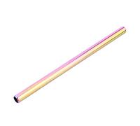 SOLUSTRE Lot De 4 Pailles Droites Réutilisables En Acier Inoxydable De 215 Mm Pour Gobelets