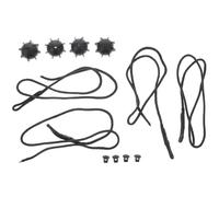 SOLUSTRE Lot de 4 Sangles de Fixation pour Hayon Intérieur Arrière, Cordons Suspendre Robustes pour Plateau de Tempête, Accessoires de Coffre Compatibles avec Voitures Populaires,