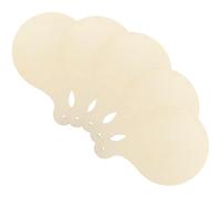 SOLUSTRE Lot de 5 Mini Planches à Découper en Bois Non Traité, Rondes, 15 Cm, Planches à Découper Portables et Personnalisables, Viande et Apéritifs, Plateau Cuisine Multifonction Maison